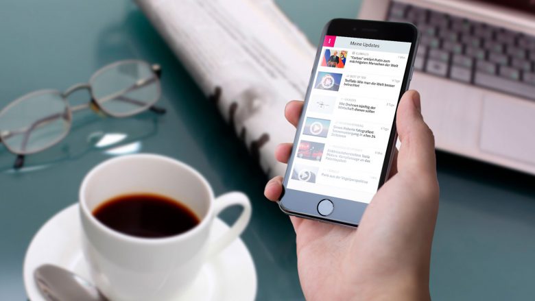 Die Updatemi-App informiert zum Beispiel am Morgen. © Updatemi