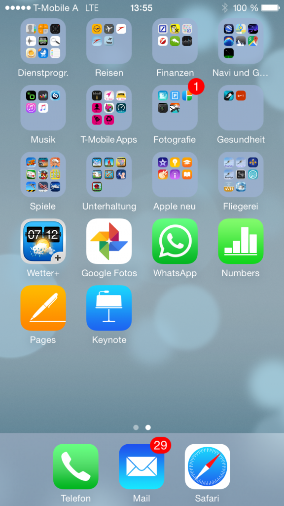 Screenshot von Andreas Bierwirths iPhone 6.