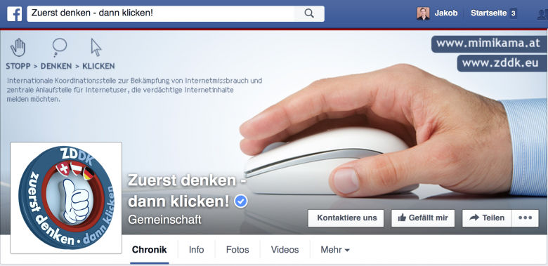 Facebook-Seite mit bald 600.000 Likes.