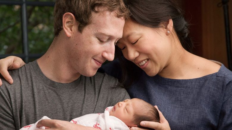 Glückliche Eltern und Philantropen: Mark Zuckerberg und Priscilla Chan mit Tochter Max. © Facebook