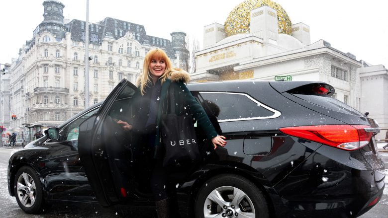 Kommen auch bei Schneefall: Uber-Autos in Wien. © Uber Vienna