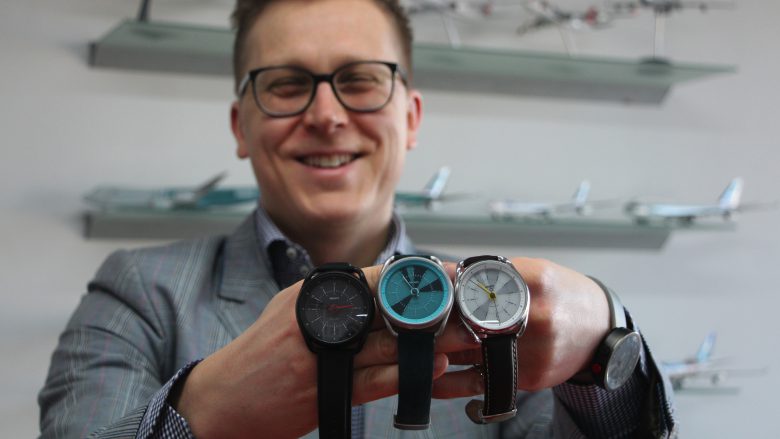 What? Watches-CEO Igor Basargin mit der neuen Calendar-Kollektion. © Jakob Steinschaden
