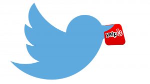 Kommt eine Location geflogen. © Twitter, Yelp, Montage TrendingTopics.at