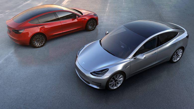 Das heiß ersehnte Model 3 von Tesla. © Tesla Motors