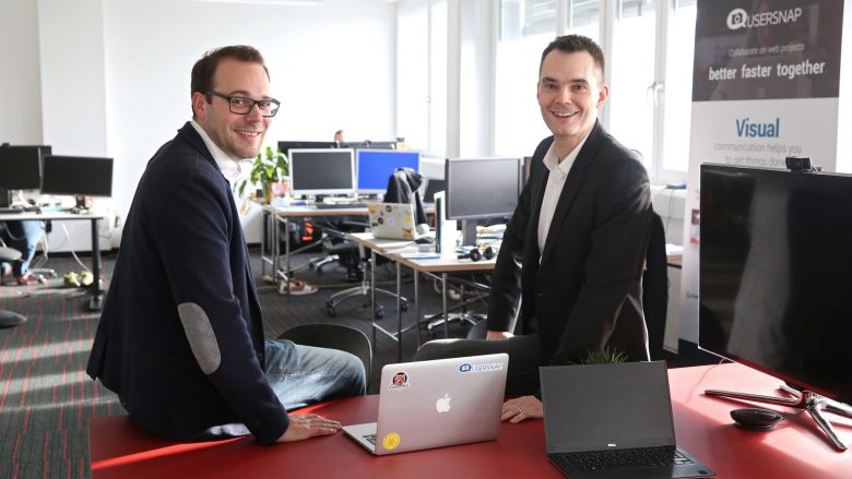 Josef Trauner und Florian Dorfbauer, die beiden Usersnap-Gründer. © Usersnap