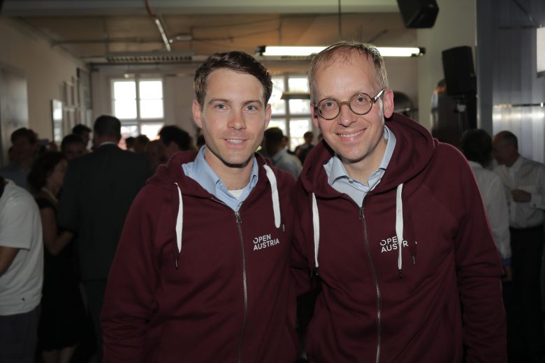 Georg Fürlinger und Martin Rauchbauer von Open Austria. © A1/APA-Fotoservice/Hinterramskogler