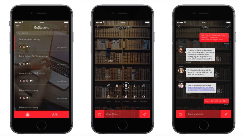 Die App soll Schüler und Tutoren verbinden. © GoStudent