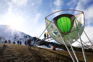 DIe Testanlage der Wolkenkammer in Obergurgl. © Neuschnee