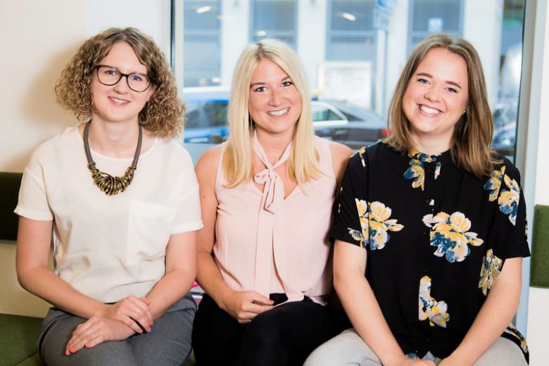 Die Female-Founders-Gründerinnen Nina Wöss, Tanja Sternbauer und Lisa Fassl (von links) © Tamás Künsztler