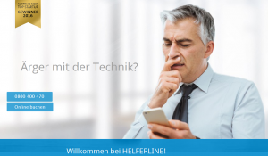 Helferline ist kostenlos erreichar © Helferline