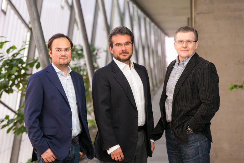 Die Gründer von USound: Jörg Schönbacher, Andrea Rusconi-Clerici und Ferruccio Bottoni. © USound
