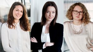 Bianca Busetti von journi, Maggie Childs von Metropole und Nina Wöss von Speedinvest. © journi/Metropole/Speedinvest