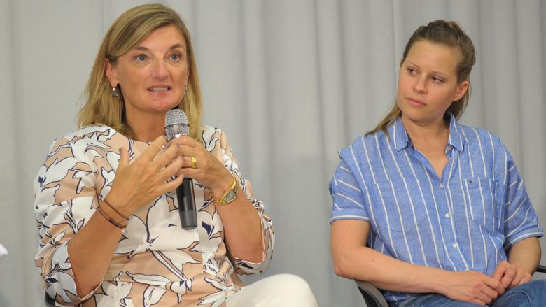 Microsoft-Österreich-Chefin Dorothee Ritz und Katharina Klausberger von Shpock. © Microsoft Österreich