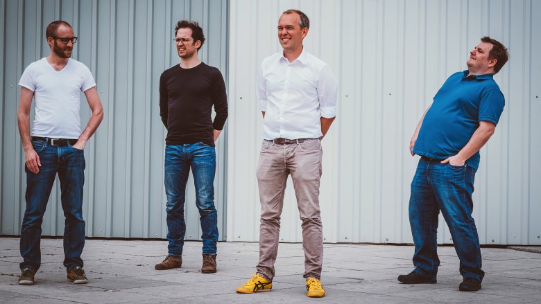 Das mysugr-Gründerteam: Fredrik Debong, Gerald Stangl, Frank Westermann und Michael Forisch. ©mysugr/Manuel Gruber