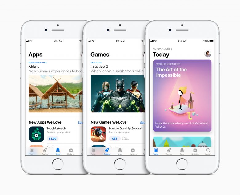 Der neue App Store am iPhone. © Apple