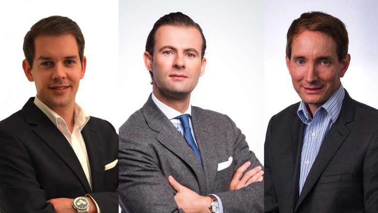 Die drei von Apex Ventures: Stefan Haubner, Christoph Kanneberger und Andreas Riegler. © Apex Ventures/Montage Trending Topics