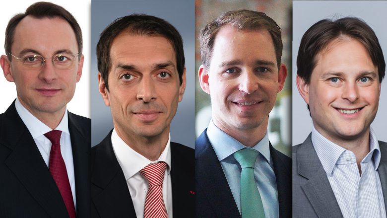 Rudolf Krickl (PwC), Thomas Gabriel (Ernst & Young) Stephan Karigl (Deloitte), Michael Petritz (KPMG). © PwC, EY, Deloitte, KPMG, Montage: Trending Topics