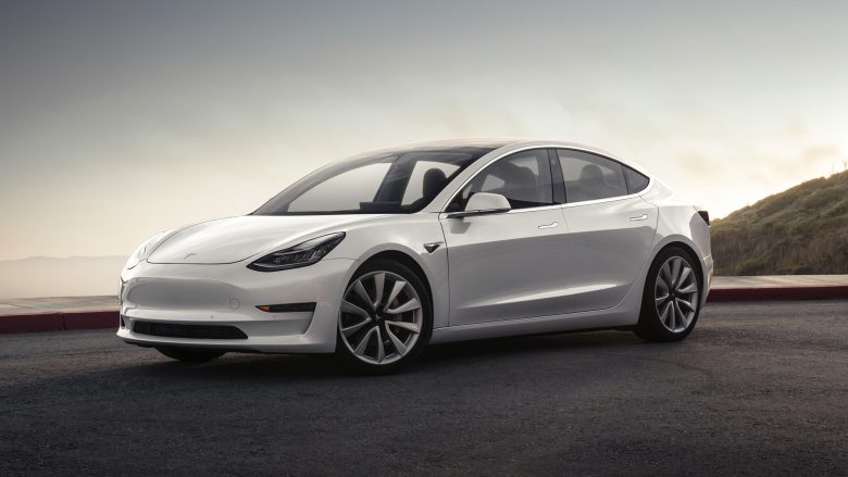 Das Model 3 in Weiss. © Tesla Motors
