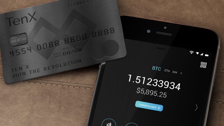 Mit der TenX-Karte soll man wie mit einer Kreditkarte bezahlen können. © TenX
