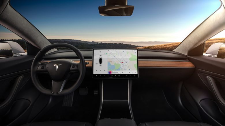 Das Model 3 von innen. © Tesla Motors