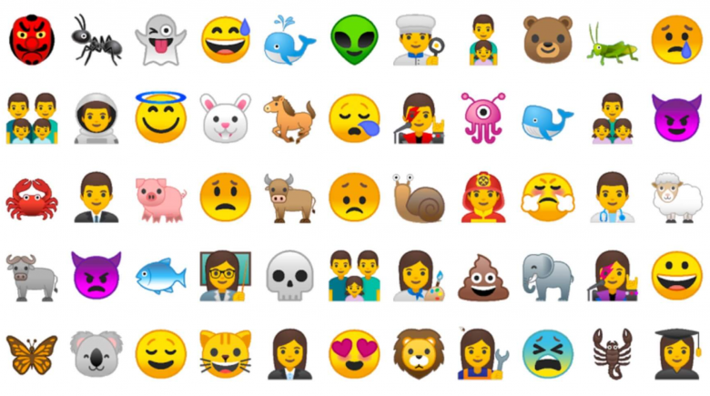 Neue Emojis für Android 8.0. © Google