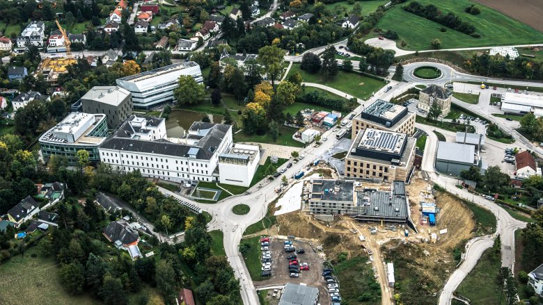 Das IST Austria baut derzeit ein neues Gebäude. © IST Austria