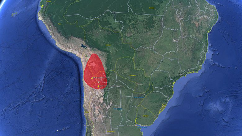 Das "Lithium Triangle" im Drei-Länder-Eck Chile, Bolivien und Argentinien. © Google Earth