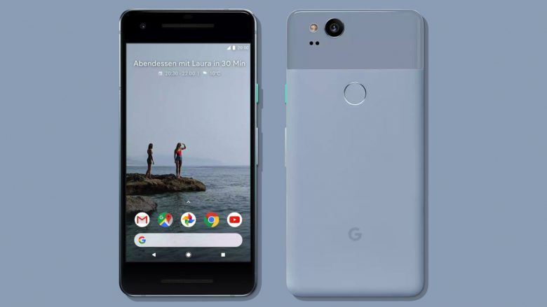 Das Google Pixel 2 in Blau. © Google