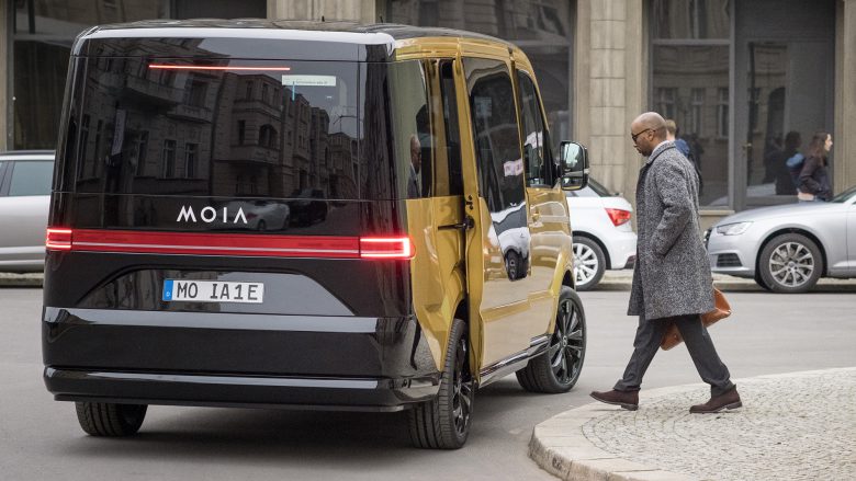 Moia-Fahrzeug bietet Platz für bis zu sechs Fahrgäste. © Moia