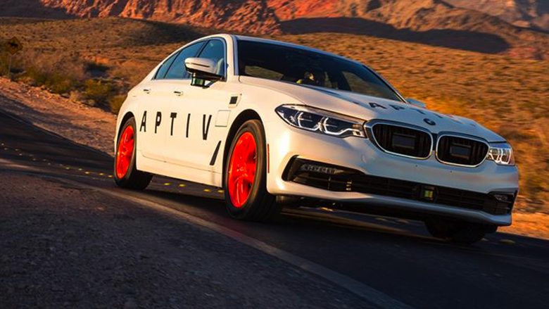 Selbstfahrender BMW mit Aptiv-Technologie. © Aptiv