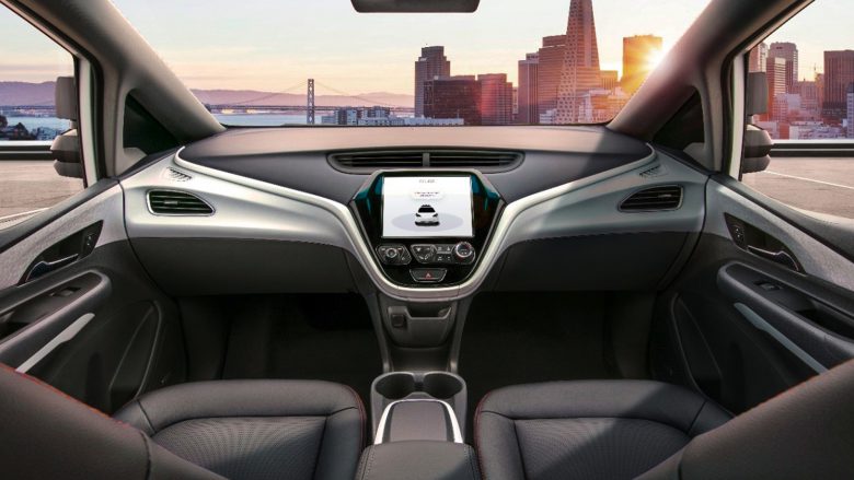 Innenansicht des Konzeptautos "Cruise AV". © General Motors
