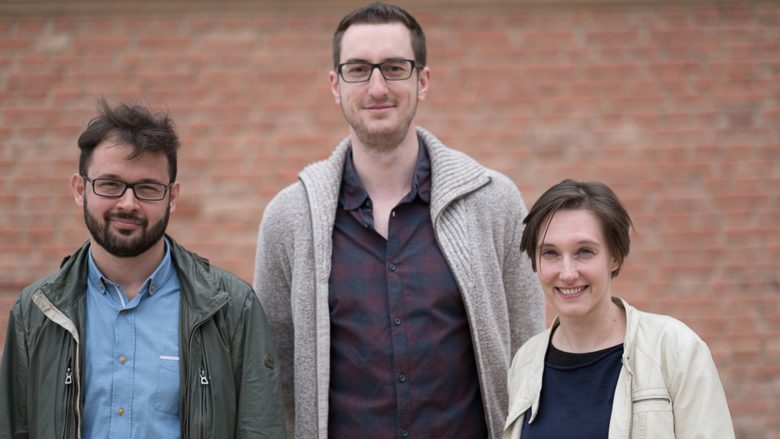 Das tubics-Team: Matthias Funk, Matthias Posch und Claudia Eder. © tubics/Johannes Herrnegger