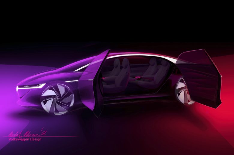 Mock-up des VW I.D. Vizzion. © Volkswagen AG