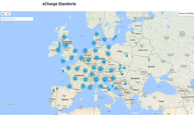 Screenshot von der echarge.work-Webseite.