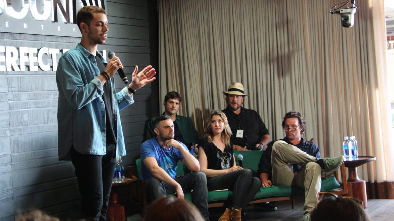 Thomas Doochin von Daymaker beim Pitch. © Jakob Steinschaden