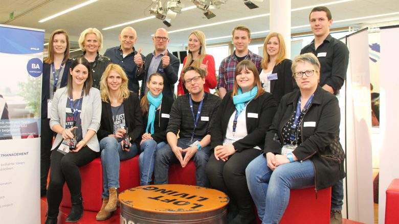 Die Teams vom Marketing Campus Wieselburg, Vinotaria und Pfotenboten. © Marketing Campus Wieselburg