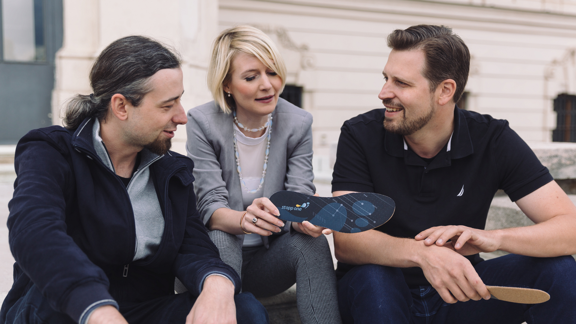 Das Stapptronics-Team: Philipp Olbricht, Sylvia Strell und Peter Krimmer. © Stapptronics