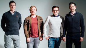 Das NEM-Team für Österreich: Julian Richter, Kevin van Heck, István Deák und Paul Rieger. © NEM