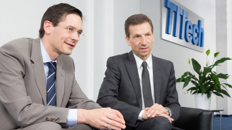 Georg Kopetz und Stefan Poledna von TTTech. © TTTech