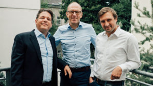 Christoph Prieler, Ulrich Tröller und Patrick Sagmeister von Finmatics. © Finmatics