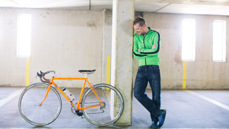 Fabian Gutbrod und sein Bike mit add-e. © add-e