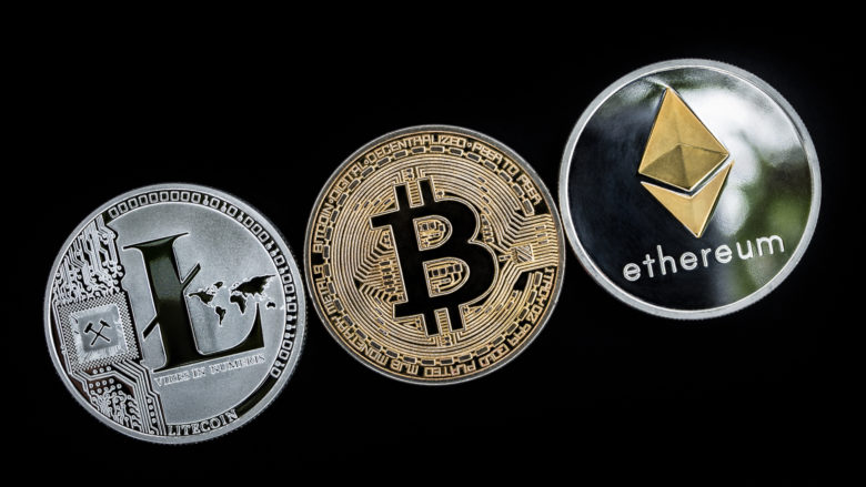 Litecoin, Bitcoin, Ethereum. © Pixabay