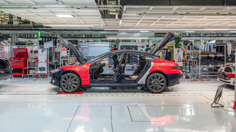 In der Tesla-Fabrik in Fremont. © Tesla Motors