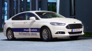 Das "Virtual Vehicle", ein aufgerüsteter Ford Mondeo Hybrid. © Virtual Vehicle Research Center