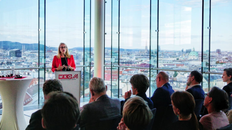 Margarete Schramböck, Ministerin für Digitalisierung und Wirtschaftsstandort. © Austrian Startups