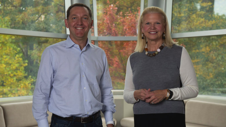 Red-Hat-CEO Jim Whitehurst und IBM-CEO Ginni Rometty. © IBM