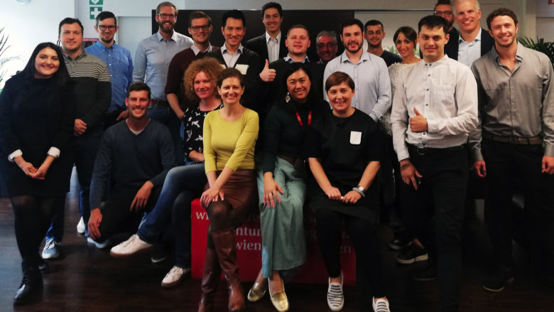 Teilnehmer des Vienna Startup Package 2018. © Vienna Business Agency