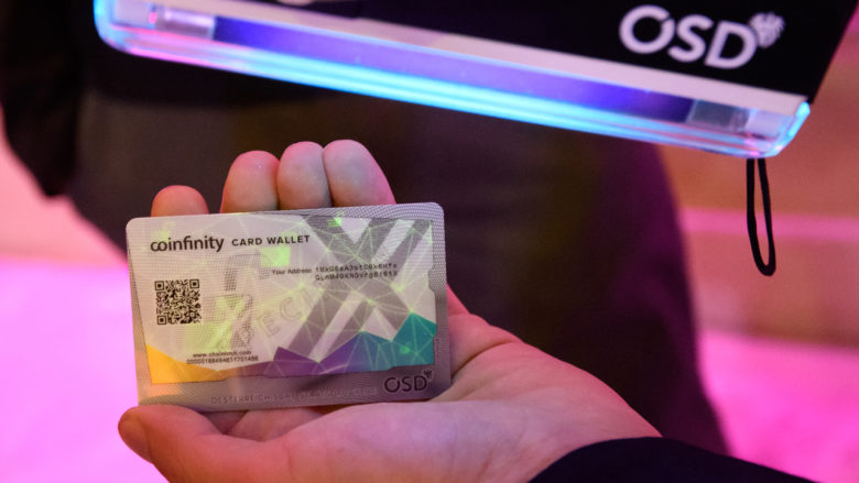 Die Card Wallet von Coinfinity und der Staatsdruckerei © OeSD/APA-Fotoservice/Hörmandinger