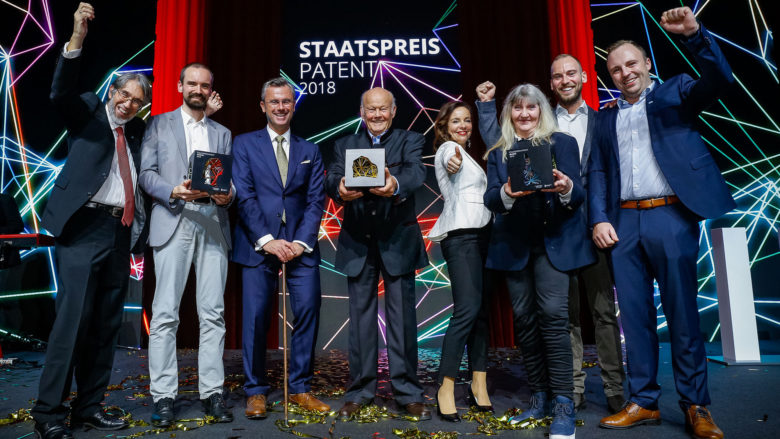 Die Sieger des Staatspreis Patent 2018 © Patentamt/ Christian Husar