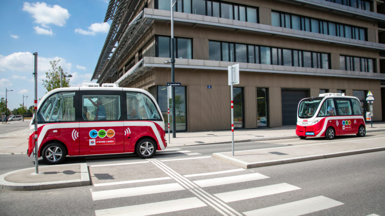 Die autonomen Busse in der Seestadt Aspern © Wiener Linien/Manfred Helmer